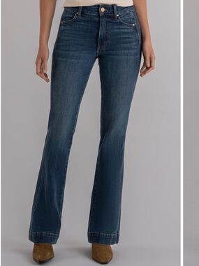 KUT from the Kloth Natalie Side Panel High Rise Bootcut Jeans Custom Inseam